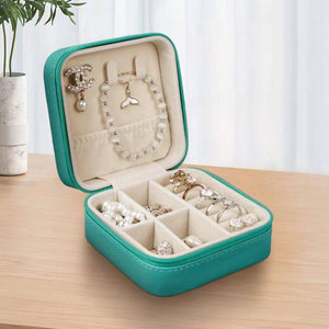 Zip Around Square Jewelry Box