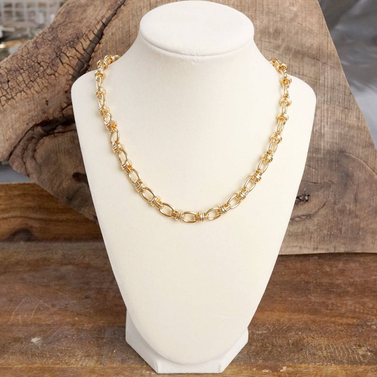 Fancy Chunky Chain Necklace