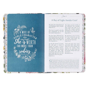 Pocket Bible Devotional for Women in Faux Leather