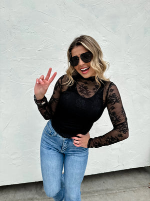 Roxanne Lace Long Sleeve Top