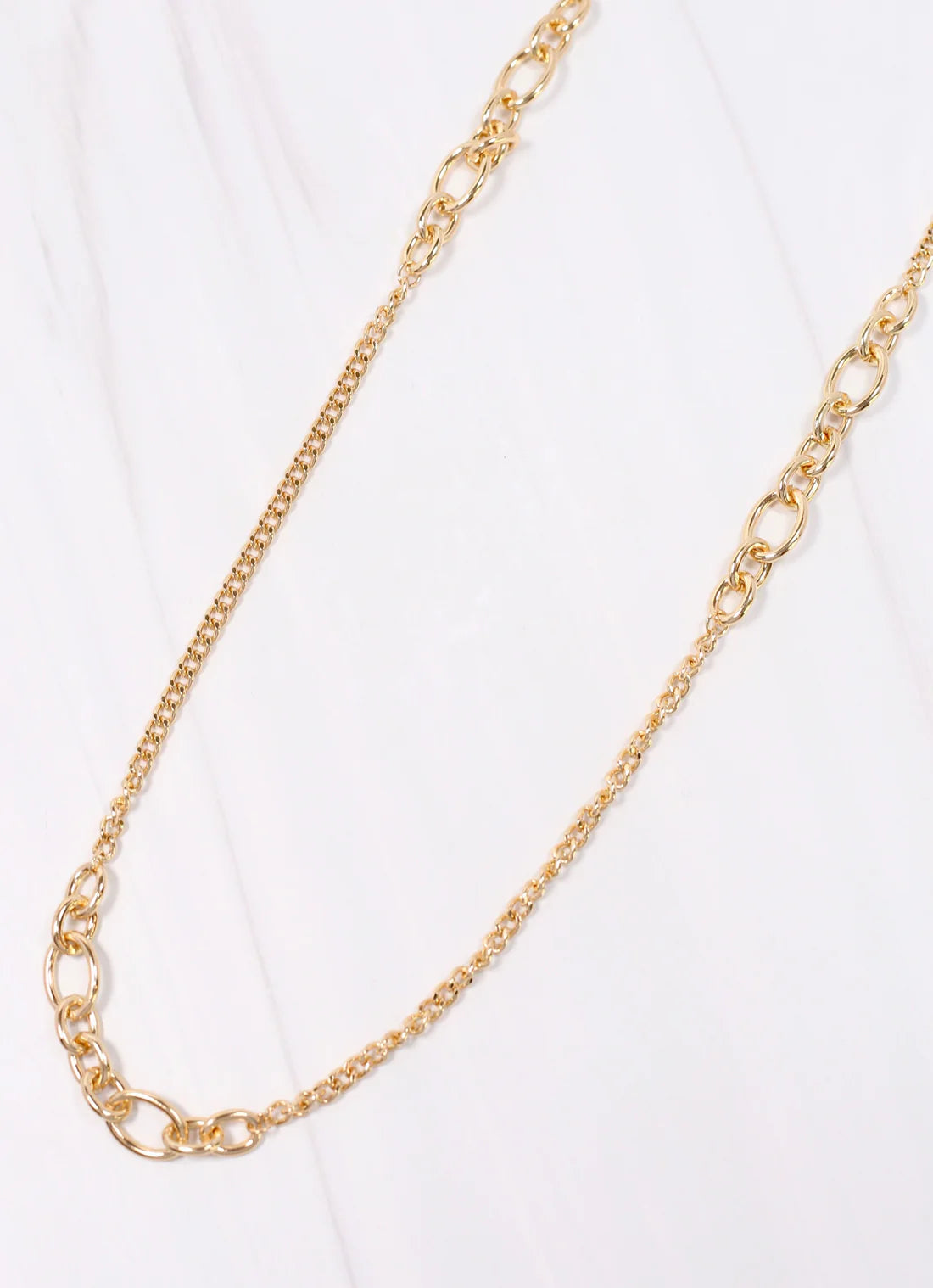 Millcove Link Necklace in Gold