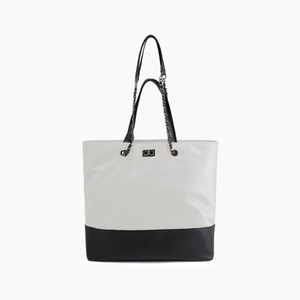 Nylon Tote in Ivory or Taupe