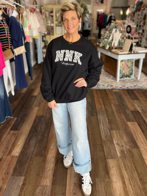 NNK Embroidered Sweatshirts with Print Patch