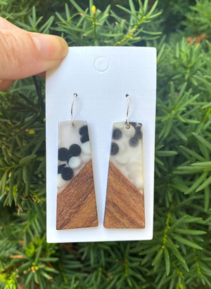 Spotted Belle Wood Earrings