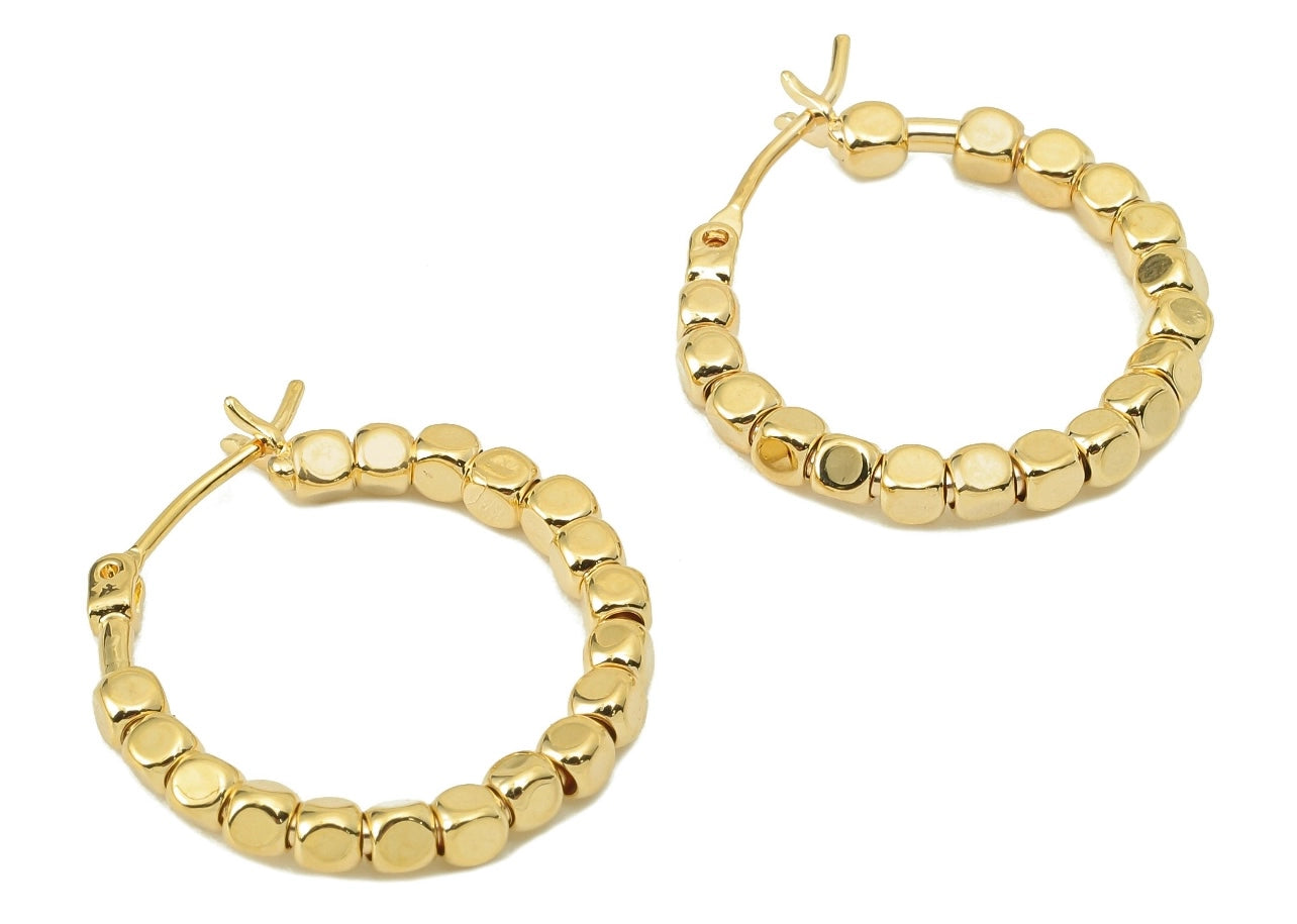 Hadley 18k Gold Plated Hoop Earring