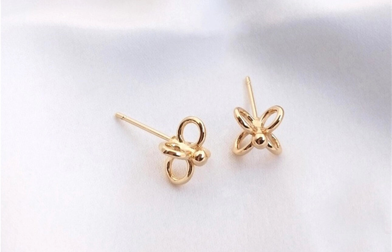 The Lainey 14k Gold Plated Stud Earrings