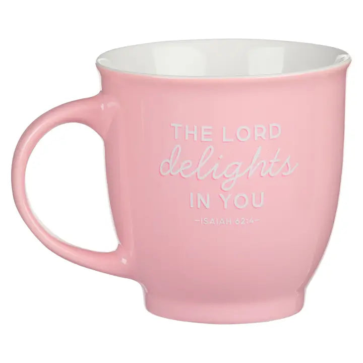 I Love You Mom Isaiah 62:4 Pink Mug