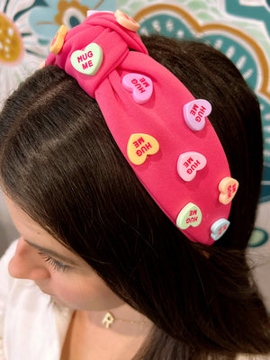 Hug Me Conversation Valentine's Headbands