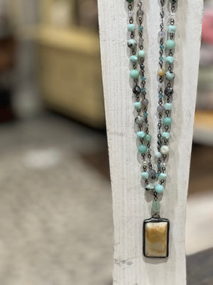 Amazonite Beaded Necklace