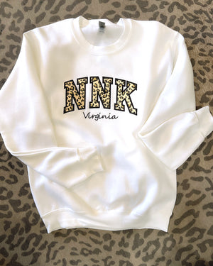 NNK Embroidered Sweatshirts with Print Patch