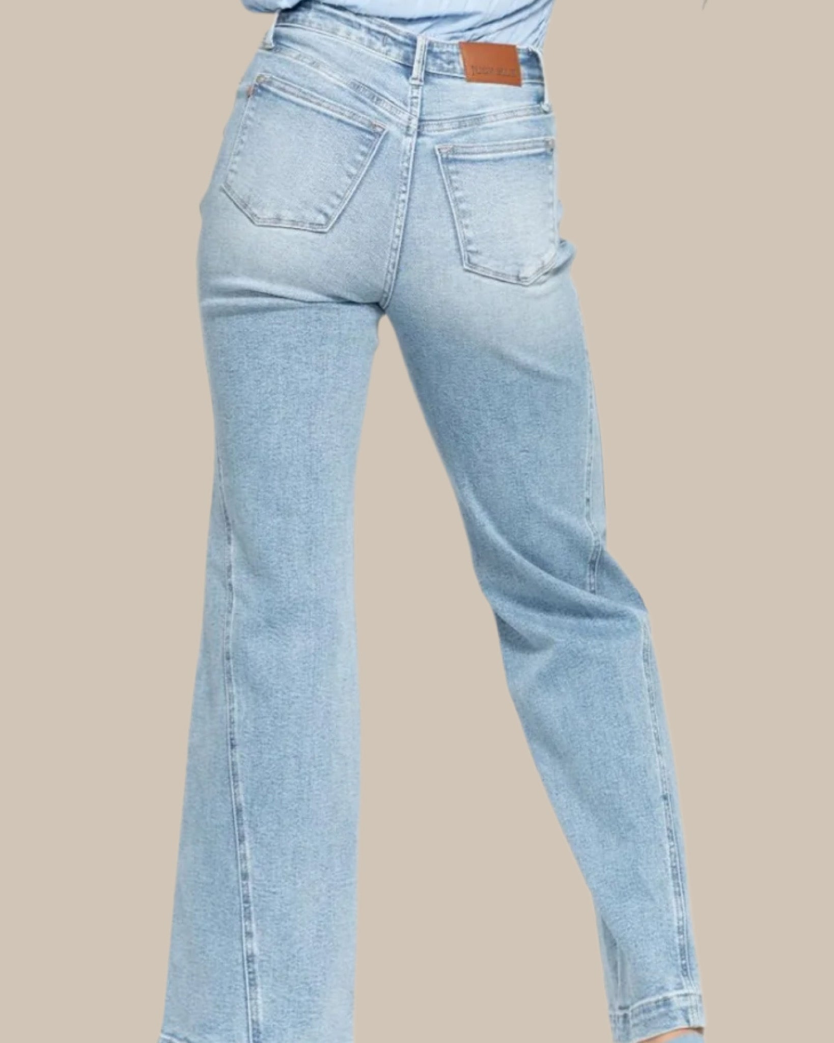 Judy Blue Retro Wide Leg Light Wash Jeans