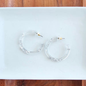 Camy Hoops / Acrylic Hoop Earrings