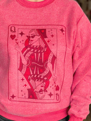 Vintage Queen of Hearts Sweatshirt