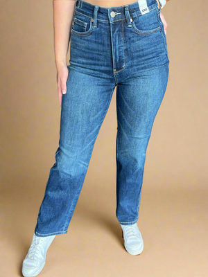 Judy Blue - High Waisted Tummy Control Classic Straight Jeans