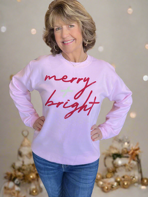 Peppermint Merry and Bright Crewneck