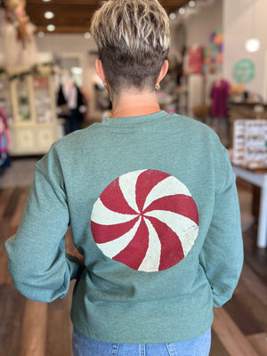 Peppermint Merry and Bright Crewneck