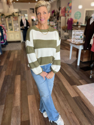 Katie Stripe Knit Sweater