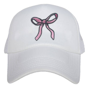 Coquette Pink Bow Trucker Hat