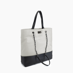 Nylon Tote in Ivory or Taupe