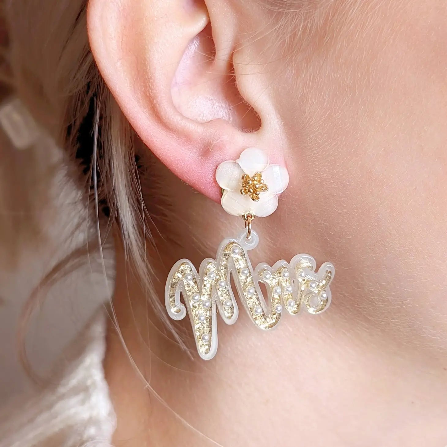 Mrs. Bride Earrings