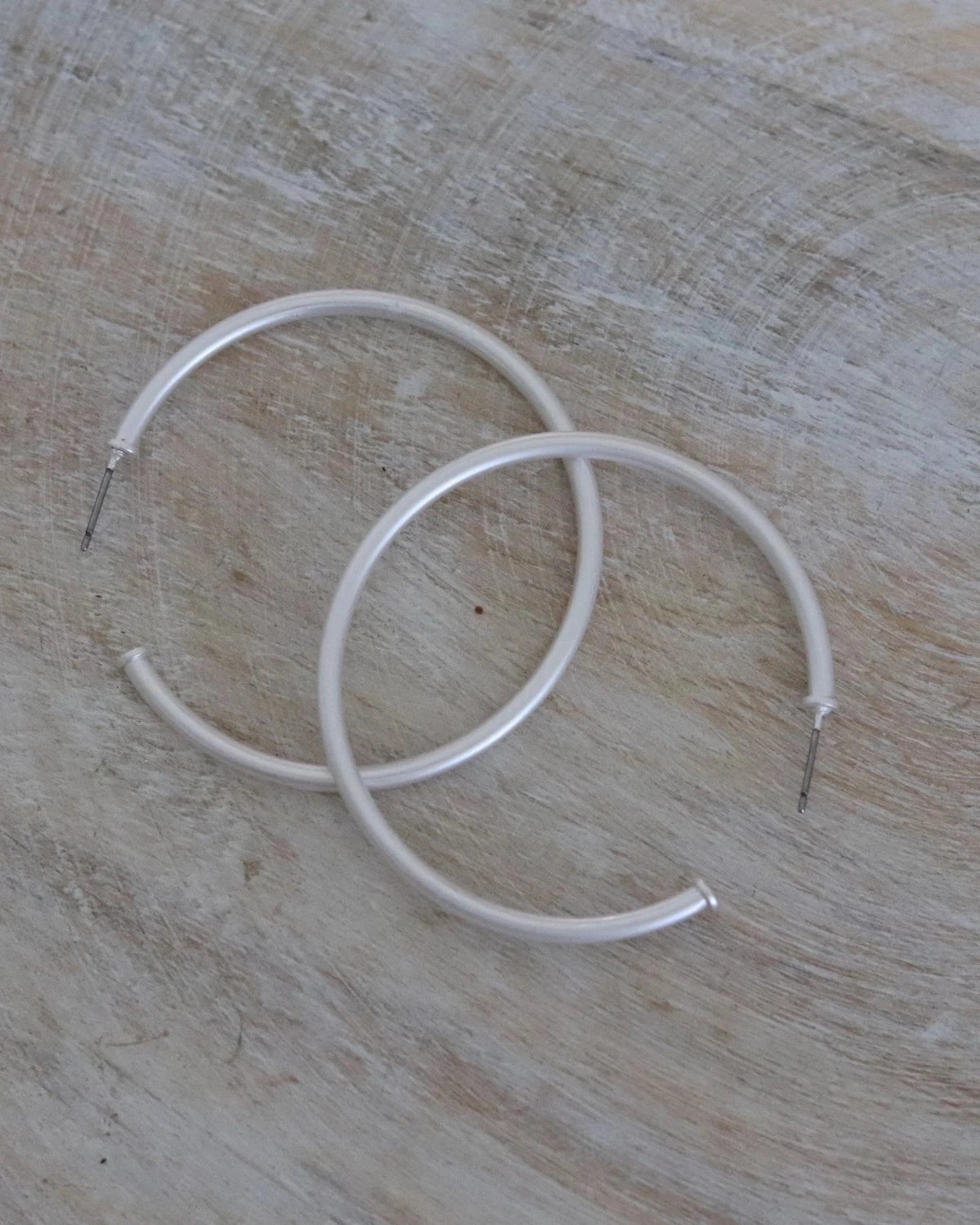 Skinny Everyday Silver Hoop  Classic Hoop Earrings