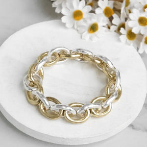 Chunky Chain Bracelet in Various Metals