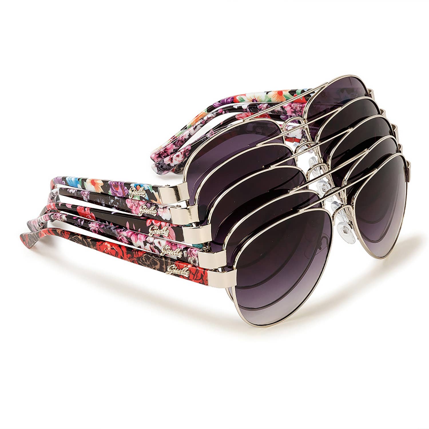 Floral Aviator Sunglasses