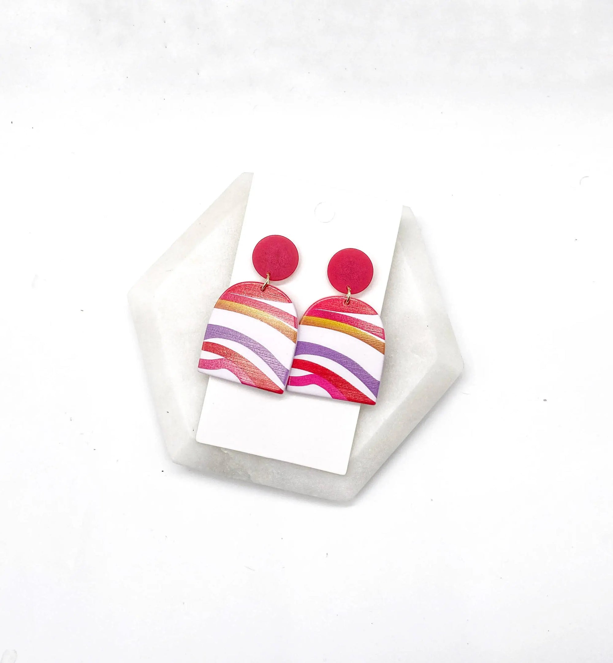 Sunset Harlow Acrylic Earrings