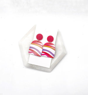 Sunset Harlow Acrylic Earrings